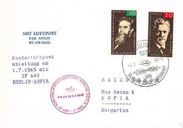 DDR Flugpost, 2 Belege