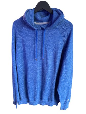 S.Oliver Sweat à capuche bleu chiné