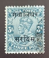 Indien - Gwalior Staate alte briefmarke