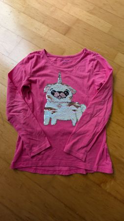 Pailletten Langarmshirt