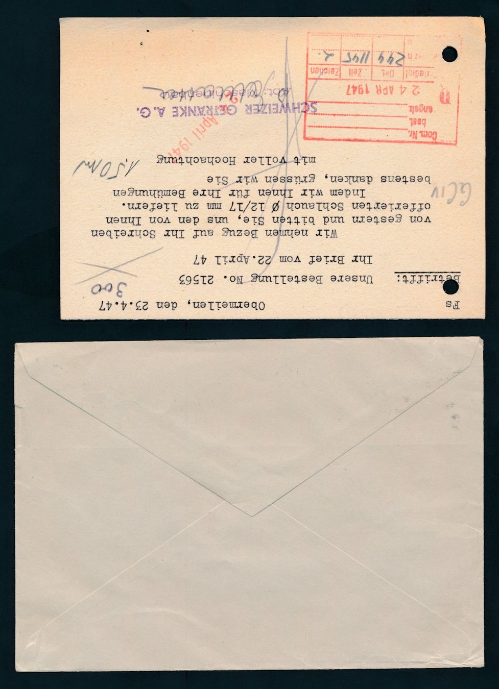 Tutti i francobolli: 4 Belege mit Absenderfreistempel – Usato da Bonau venduto da Profila3 3