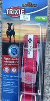 Trixie Leuchthalsband f. Hunde, USB, Gr. S-M, Neu! in Rot