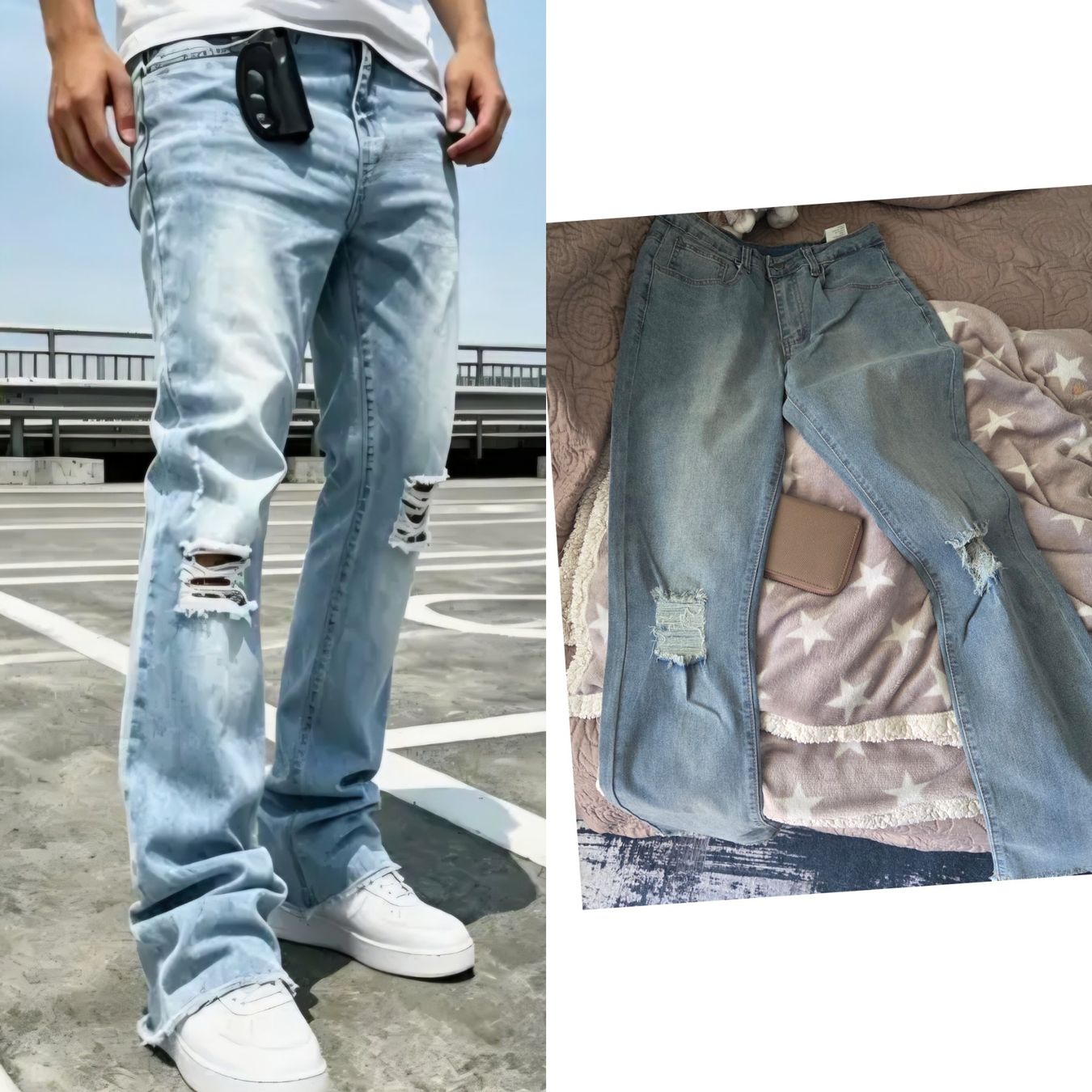 Jeans: Ripped jeans gr.S – Nuovo (secondo la descrizione) da horn venduto da CherryCrow