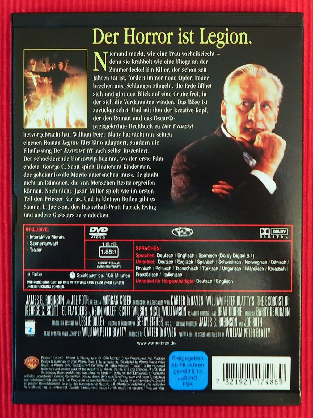Tutti i DVDs: Der Exorzist I - III / 3 DVDs – Usato da Chur venduto da big_5zx8 6