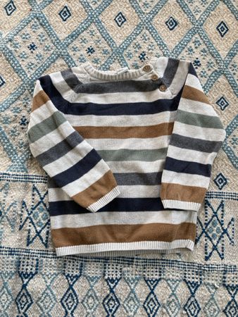 Strickpullover mit Streifen in Grösse 92 von H&M