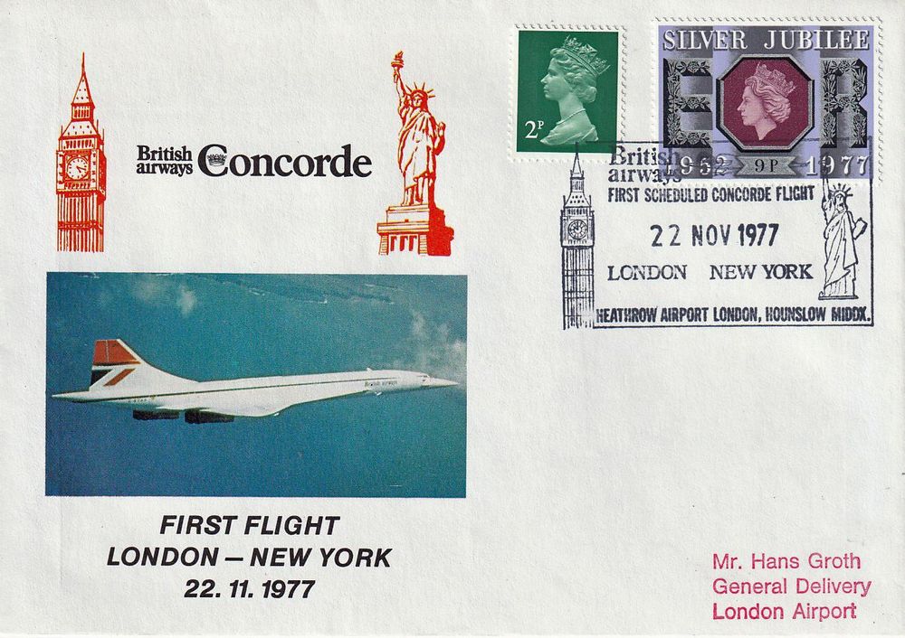 Concorde Brief London New York Kaufen auf Ricardo