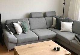Sofa Franklin - Stoff grau von Möbel Pfister - neuwertig