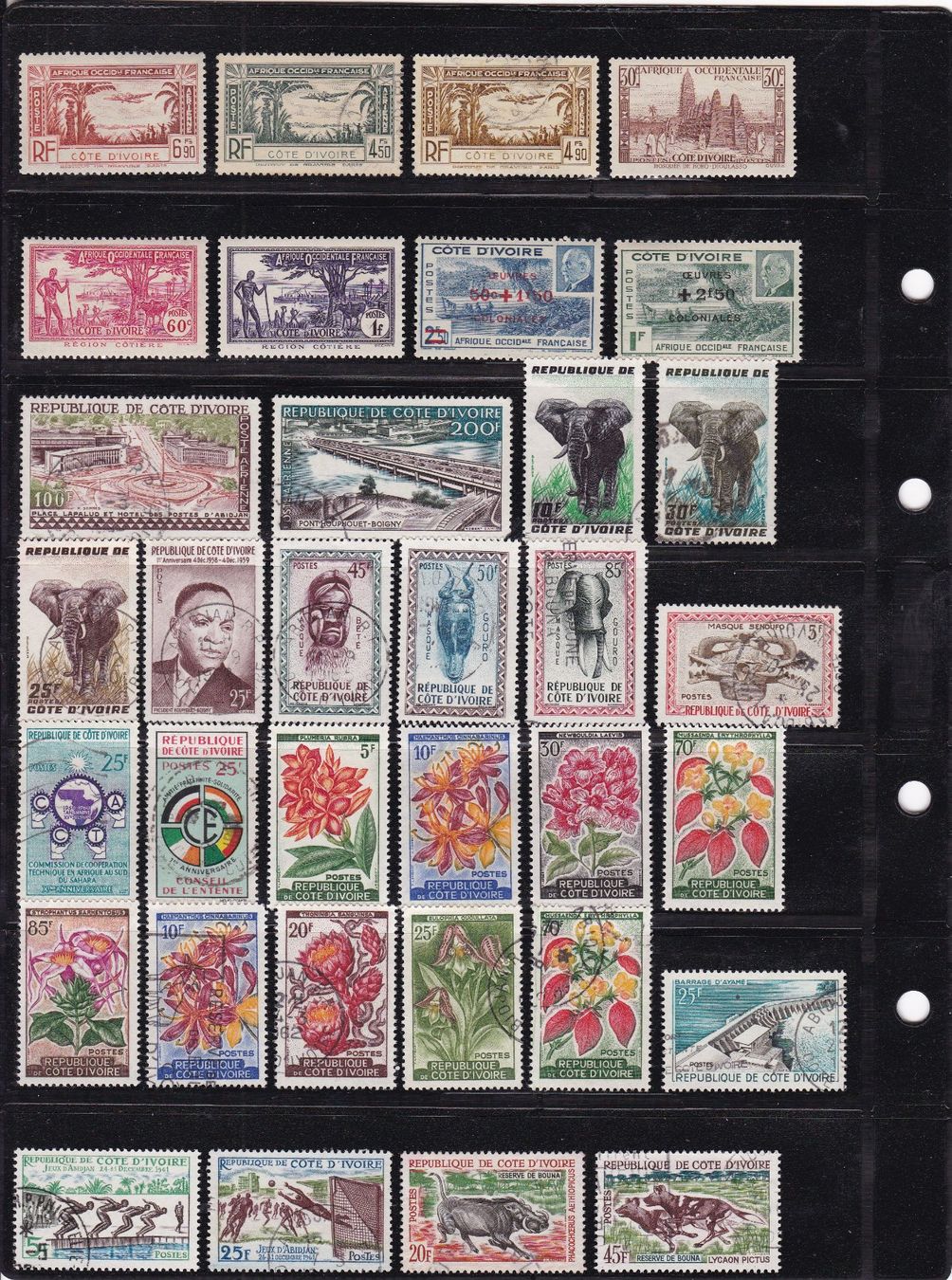 Tutti i francobolli: Tolle Sammlung Elfenbeinküste – Usato da Gretzenbach venduto da Sikim 3