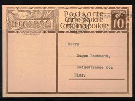 1929 Postkarte nach St. Gallen