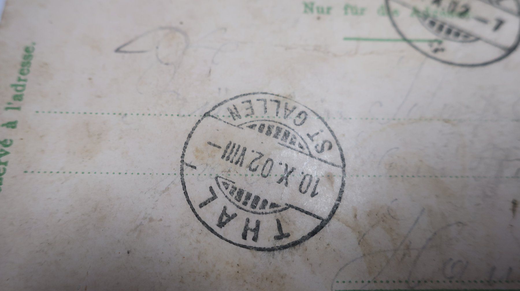 Cartoline postali: Gruss aus Nieder Uzwil  1902 – Difettoso da Cormoret venduto da Pascalll2001 8
