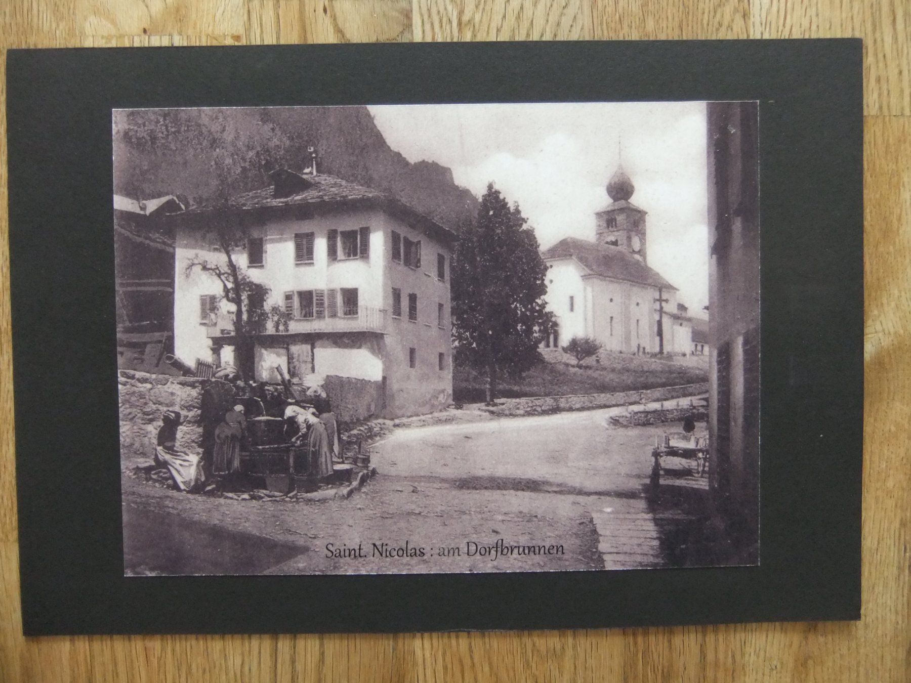 Foto & Immagini: Vergrösserung alter Ansichtskarte Saint. Nicolas St.Niklaus – Usato da St. Niklaus VS venduto da wunschlos54