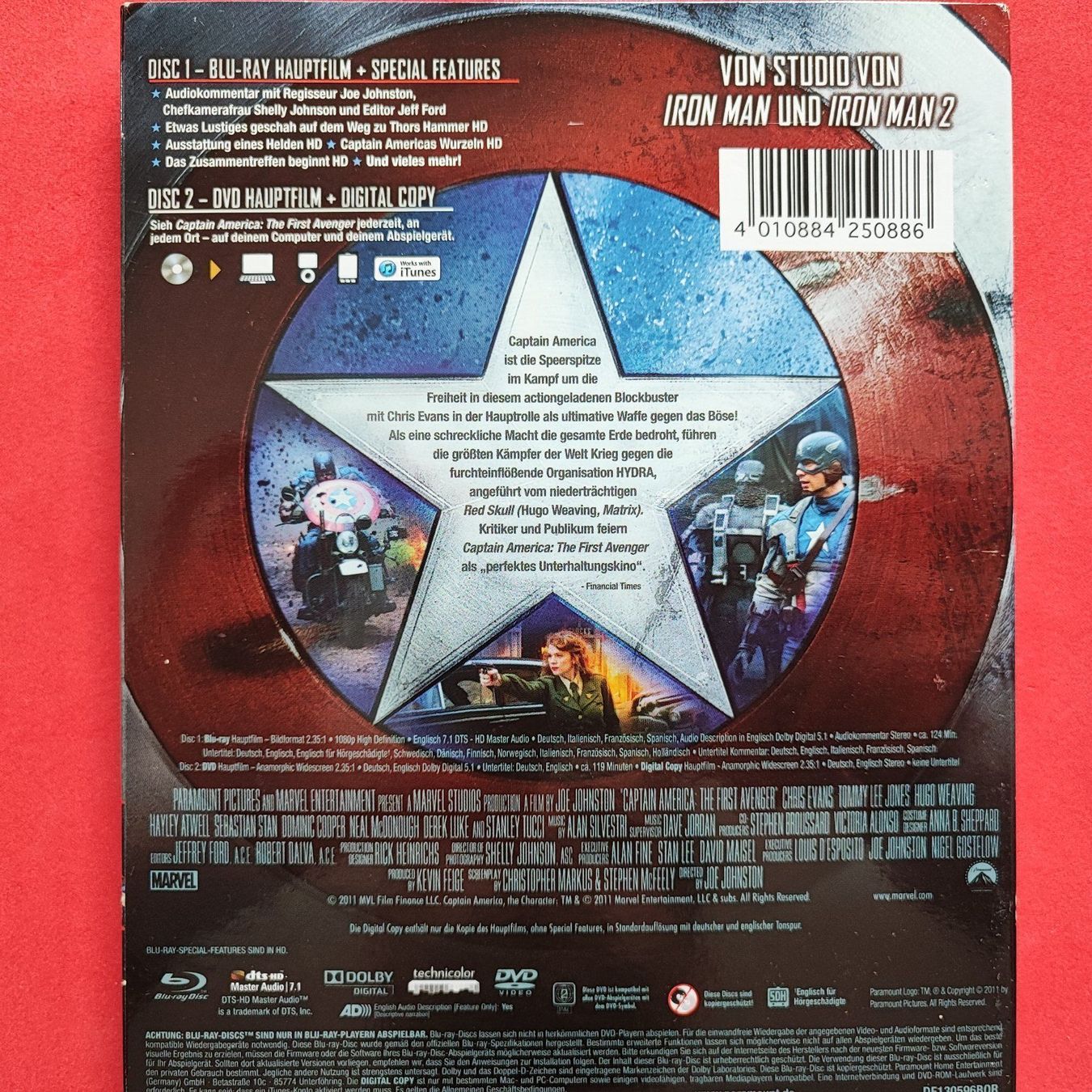 Alle DVDs: Captain America - The First Avenger - 2DISC – Gebraucht aus Dübendorf von kb86_MOVIE 1