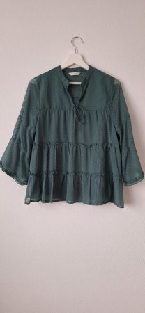 Bluse 3/4 Ärmel Farbe Olive Gr. 34 Marke PIGALLE von ONLY