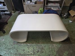 Wirth Manufaktur Designer Couchtisch weiss 125x60cm 