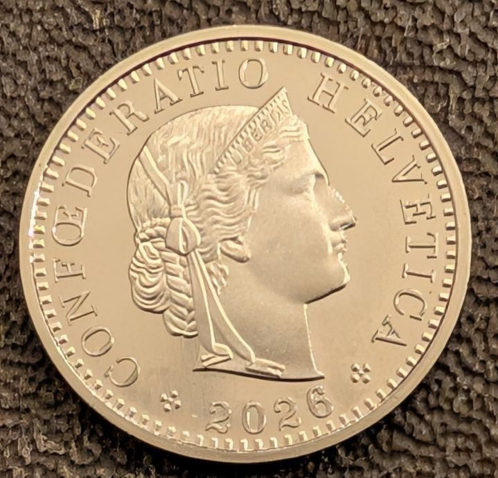 Tutti le monete: 20 Rappen 2026 stgl. / aus Münzsatz – Nuovo (secondo la descrizione) da Arch venduto da coinsandmore