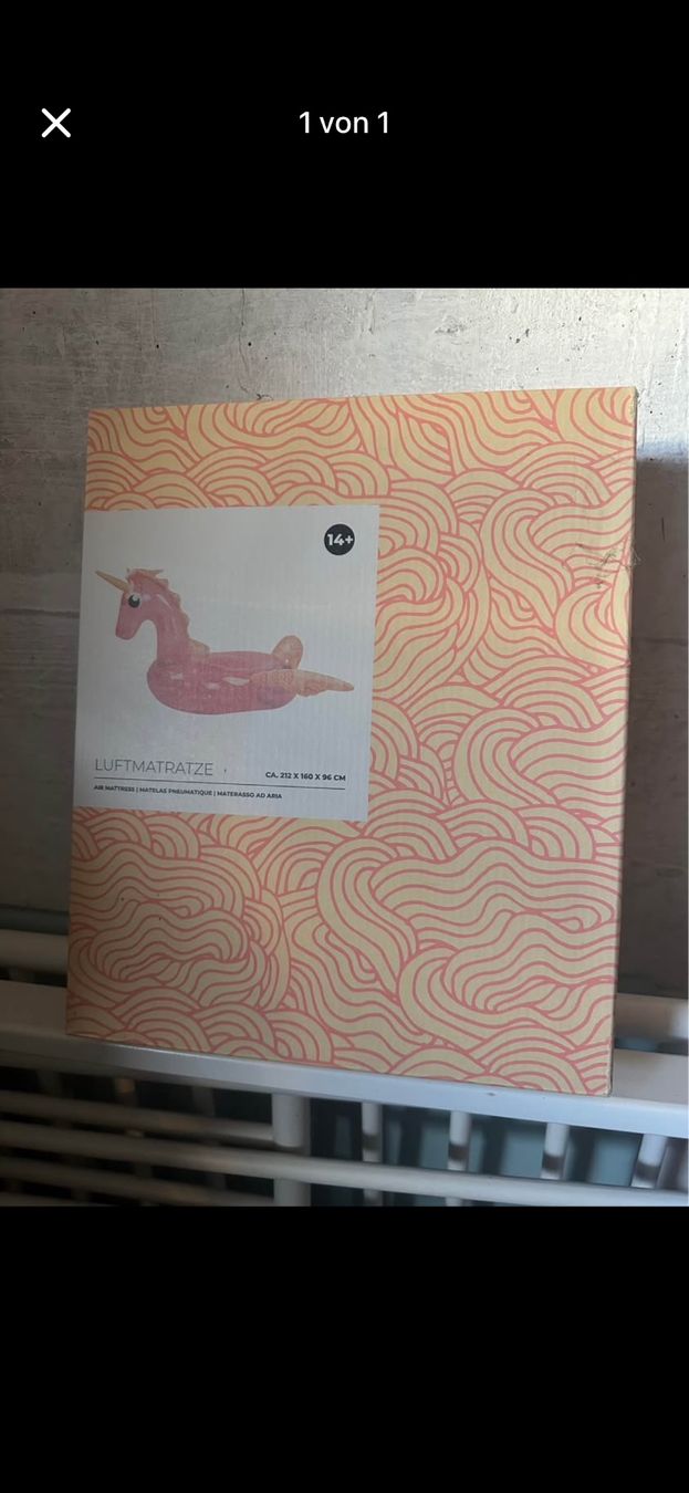 Piscine: Luftmatratze Einhorn neu CA 200 x 160 cm – Nuovo e nell'imballaggio originale da Buchs SG venduto da silvana810