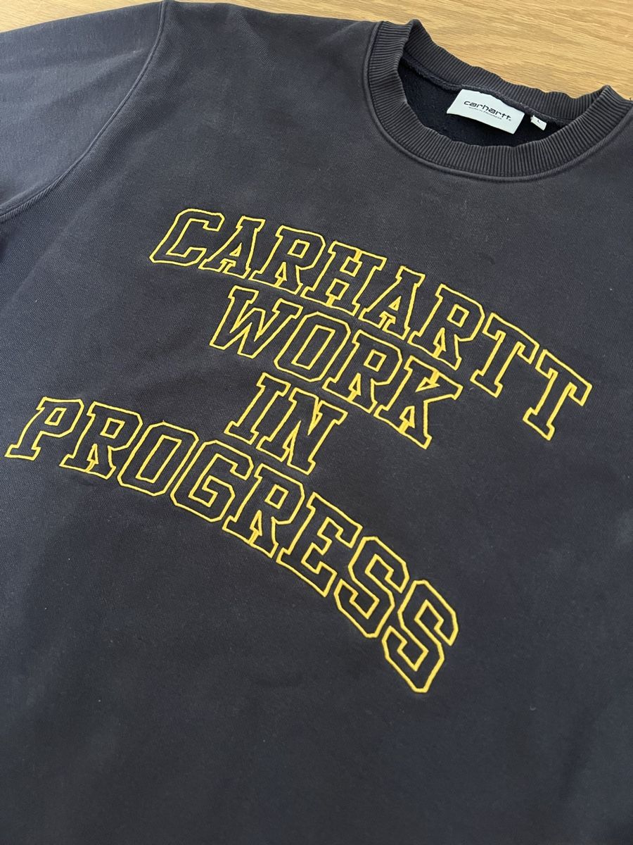 Carhartt Maglioni & Felpe: Carhartt Sweatshirt, Pullover, Work in Progress, Dunkelblau – Usato da Basel venduto da Oloir 2