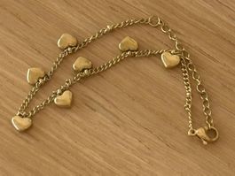 Luxus Elegante Edelsthal Armband Farbe : Gold/ Silber
