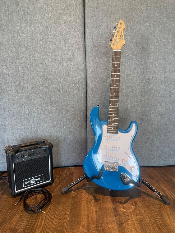 3rd Avenue E-Gitarren-Kit Atlantic White – Mit 5W Verstärker, Gigbag, Zubehör, Für Einsteiger