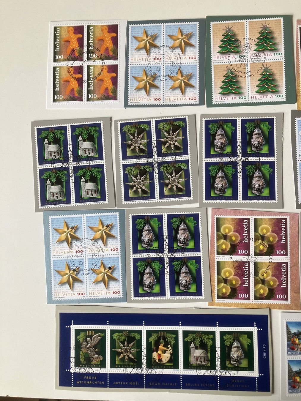 Tutti i francobolli: diverse Weihnachtsmarken ab Fr. 1.00 – Usato da Baar venduto da Ramona10 1