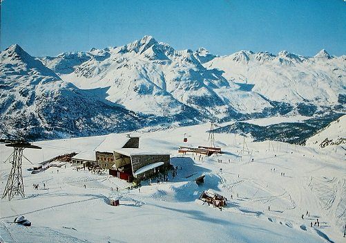 Ansichtskarten: SILVAPLANA Luftseilbahn Corvatsch - Skilift – Gebraucht aus Jona von philajona
