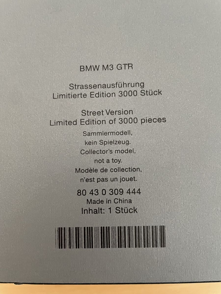 BMW Modellini d'auto: BMW m3 GTR Gold 1/18 – Nuovo e nell'imballaggio originale da Obergösgen venduto da Camaro_zl1 3