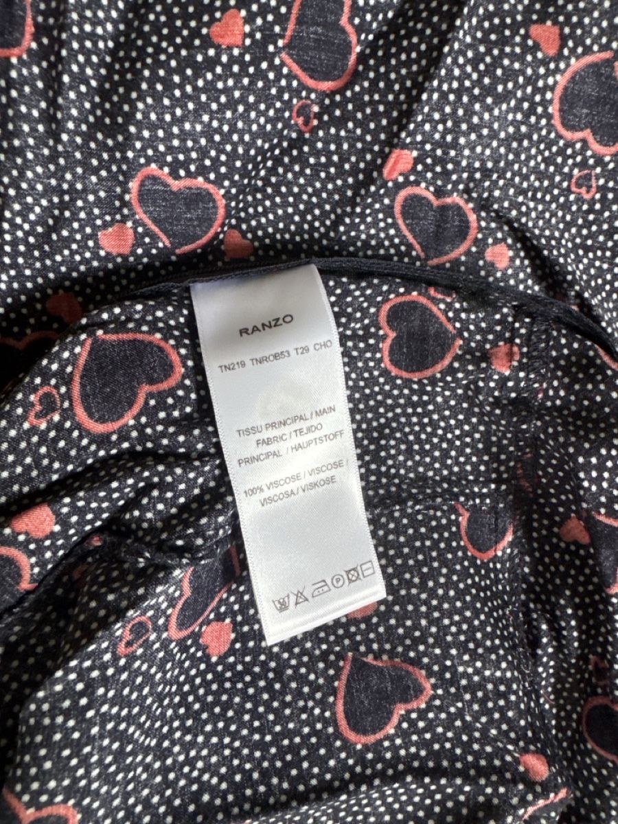 Vestiti: Damen Kleid mit Herzmuster dunkelblau – Usato da Rüschlikon venduto da norber44 2