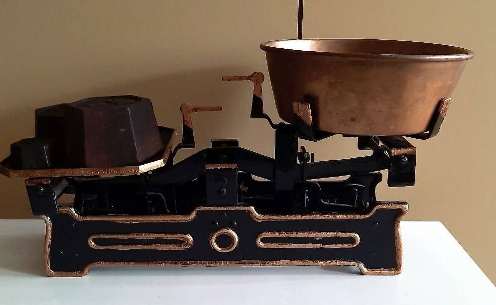Bilance e pesi: Antike Marktwaage – Usato da Eschenbach venduto da Alicekunst 2