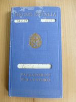 Pass, Italienischer-Pass nach die Schweiz 1936