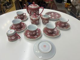 17-teiliges Porzellan Kaffeeset Chinesisches Porzellan