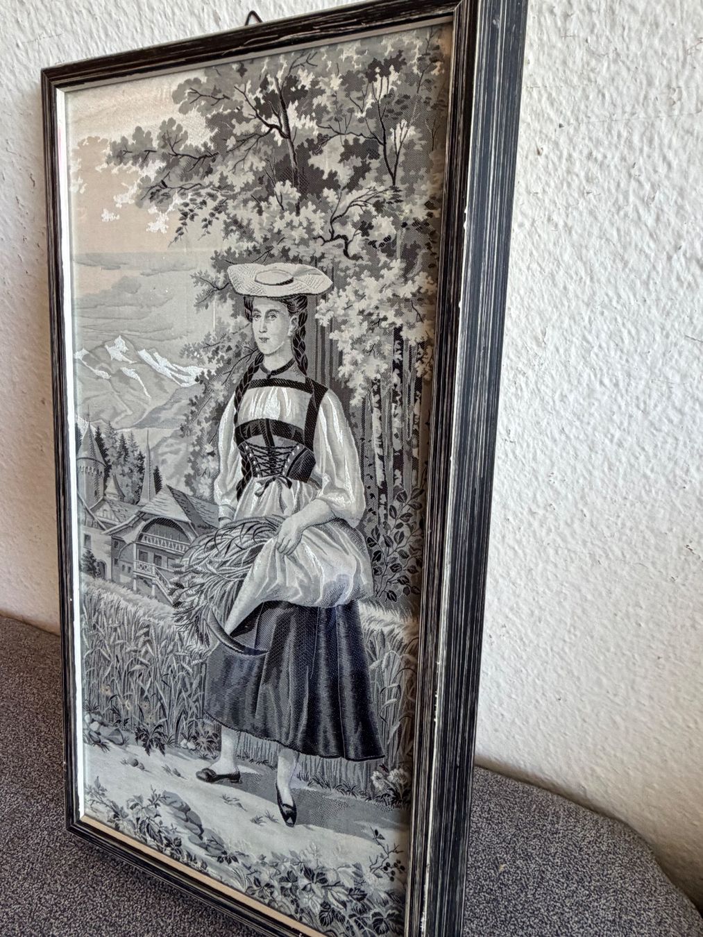 Dipinti: Dekoratives Vintage Seidenbild – Usato da Basel venduto da PAUL_ART 6