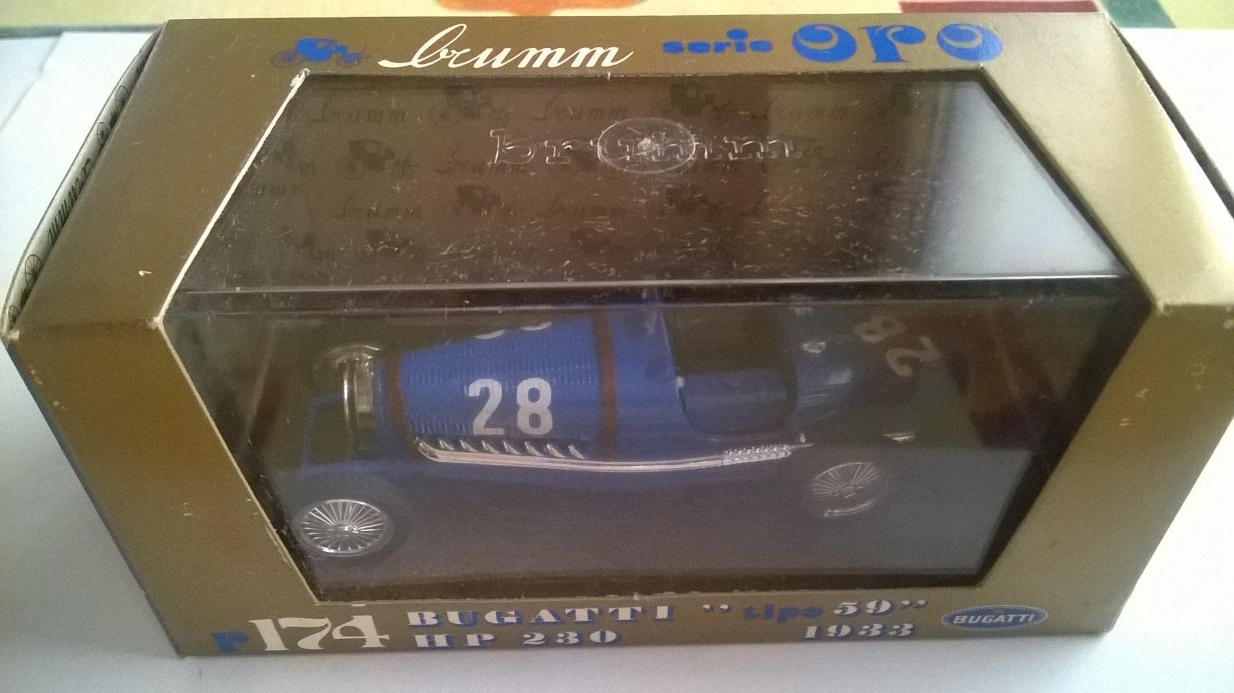 Brumm Modellini d'auto: Brumm série ORO N 174 Bugatti type 59 – Nuovo e nell'imballaggio originale da Fontainemelon venduto da cathare67 1