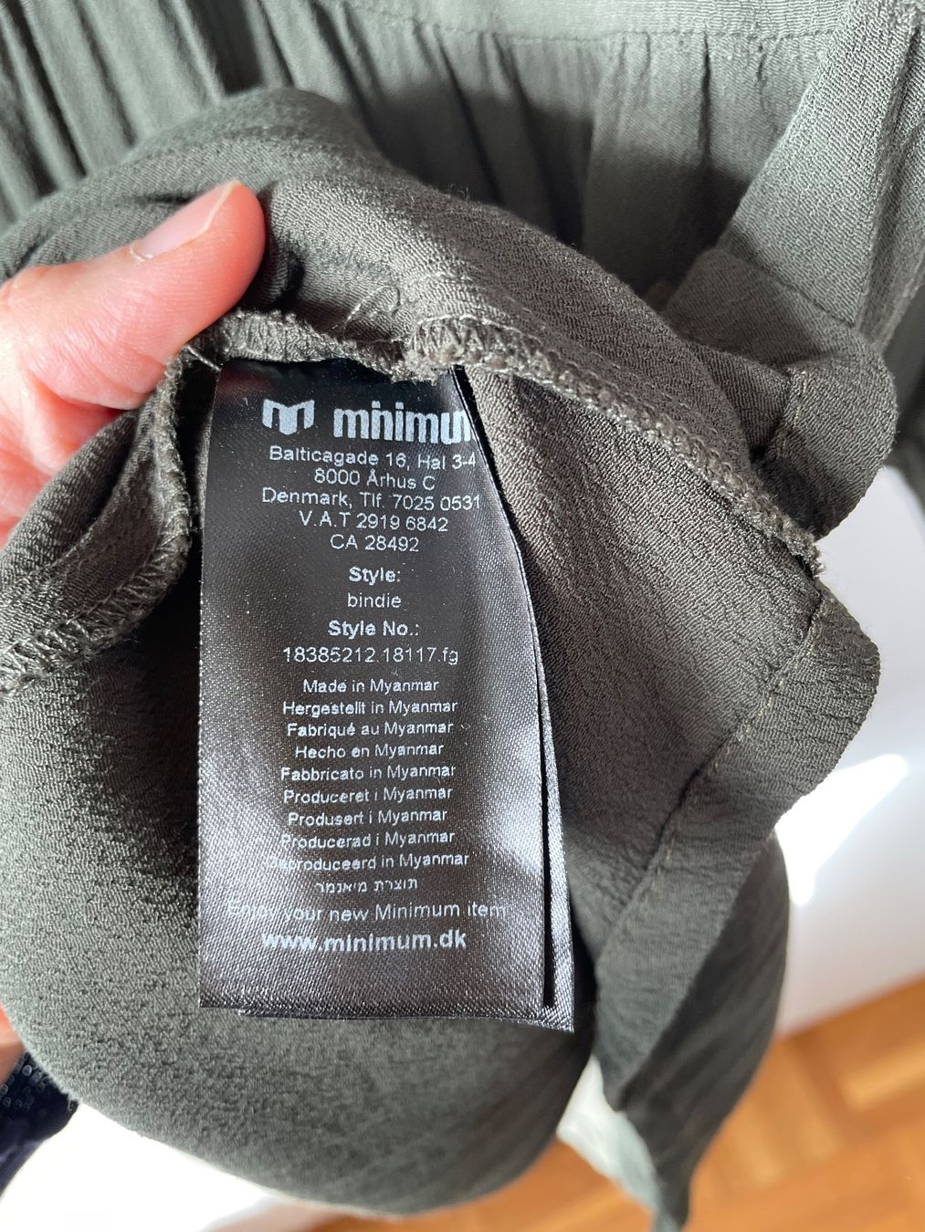 Kleider: Minimum Hemdblusenkleid "Bindie", Gr 38, Viskose – Gebraucht aus Neukirch an der Thur von bee88 4