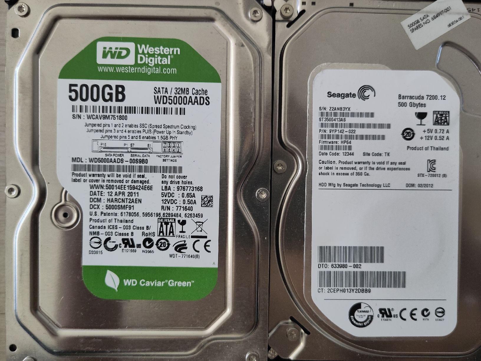 Dischi rigidi: 18x 3.5" HDD 0.25TB - 2TB – Difettoso da Sargans venduto da sve_hjs5 5