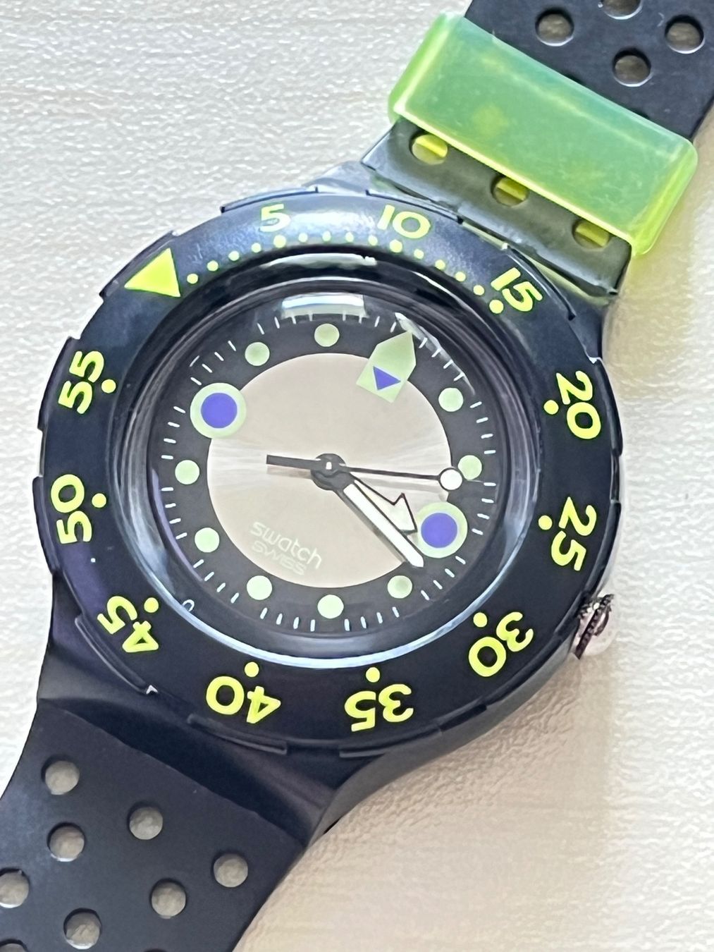 Swatch Orologi: Swatch Taucheruhr / Wasserdicht / Sommer-Design – Usato da Grenchen venduto da chththl