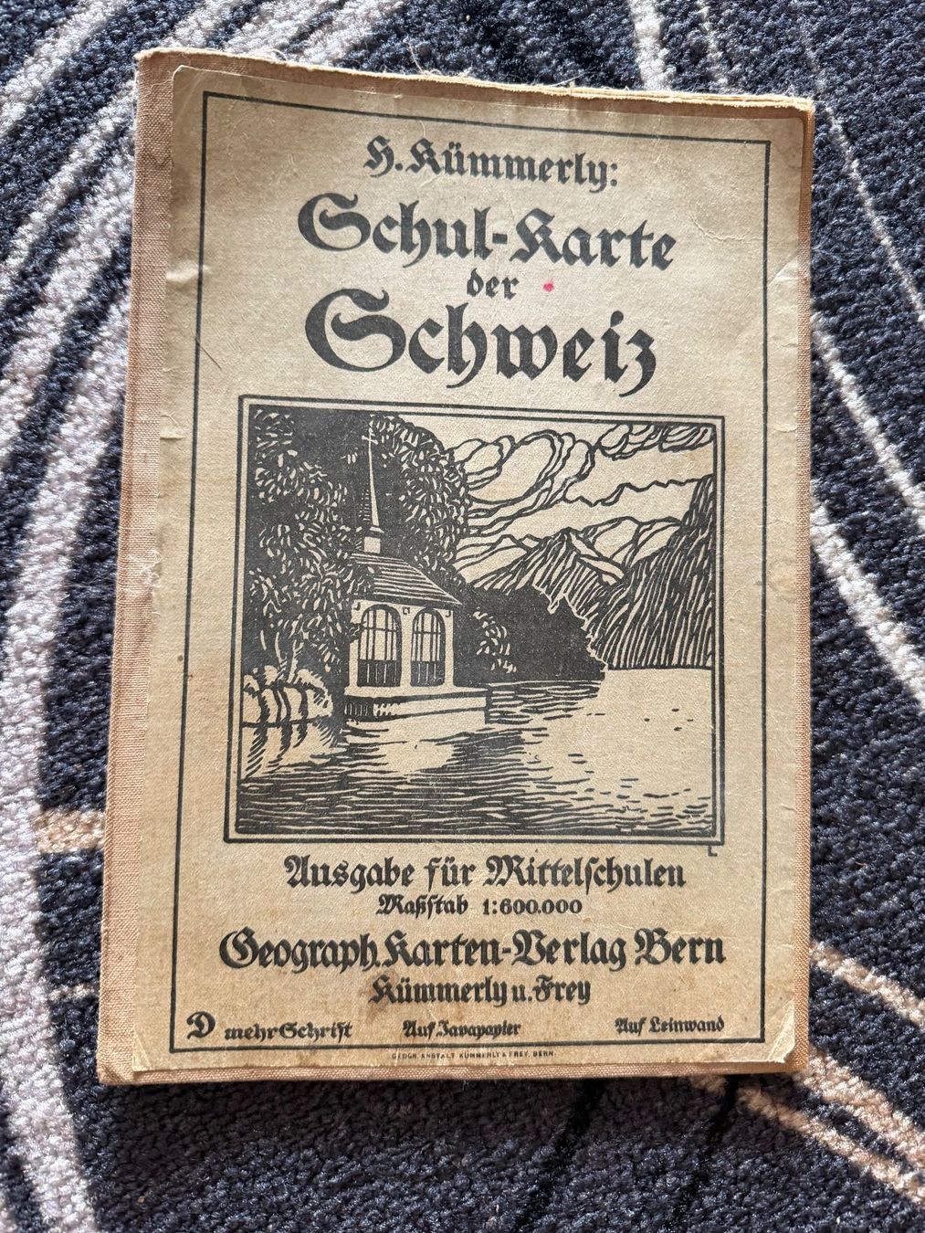 Landkarten & Atlanten: Schul-Karte der Schweiz – Gebraucht aus Ossingen von kimpossibel