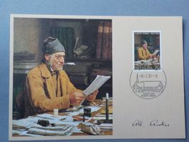 1981, Maxikarte, Albert Anker