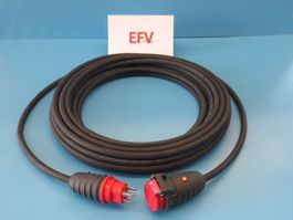 10m T25 IP55 16A Gummi Verlängerungskabel 5x2.5mm2 H07RN-F