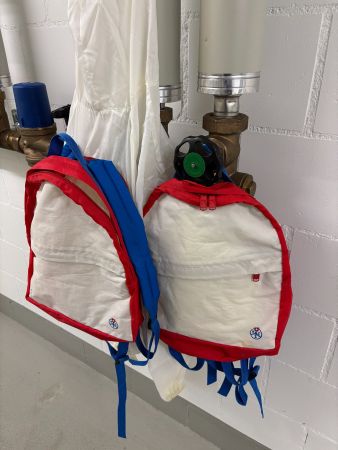 Rucksack mit integrierten Regenjacken