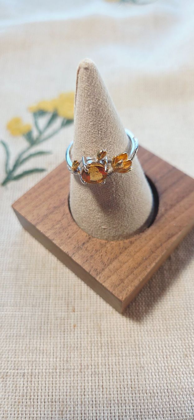Anelli: NEW - S925 Citrine Ring (Adjustable) – Nuovo (secondo la descrizione) da Zürich venduto da cin_wcf6 1