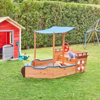 14788 - Sandkasten Matschekiste Sandkiste Boot Spielkasten