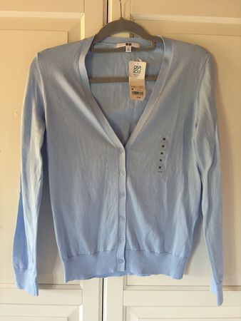 Uniqlo Blue Cotton Cardigan