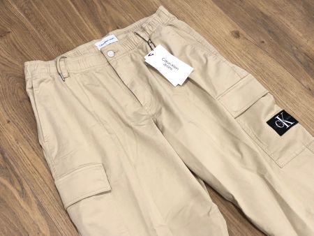 Neue CALVIN KLEIN Cargo Hosen Beige Gr. 34 (L)