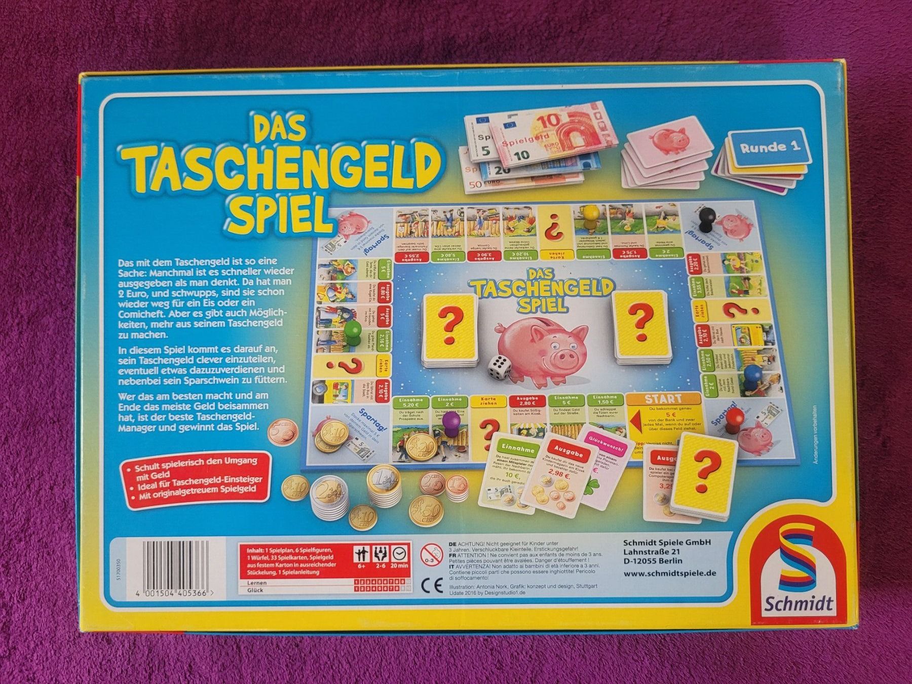Giochi: Das Taschengeld Spiel von Schmidt Spiele – Usato da Müllheim Dorf venduto da Seeeule01 5
