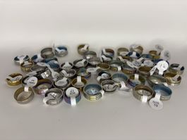 Restposten 50 Stück Edelstahlringe