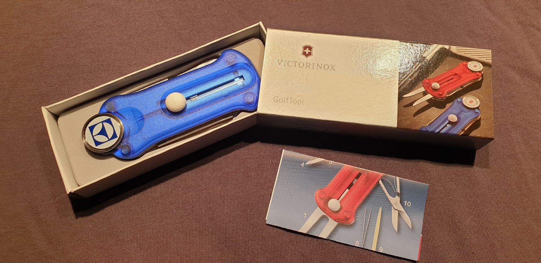 Victorinox Taschenmesser: Victorinox Blaue Golf Tool Sackmesser Electrolux NEU – Neu und originalverpackt aus Val D Illiez von SnowRoof