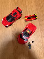 Lego Ferrari P499 + 812 + roter Sportwagen