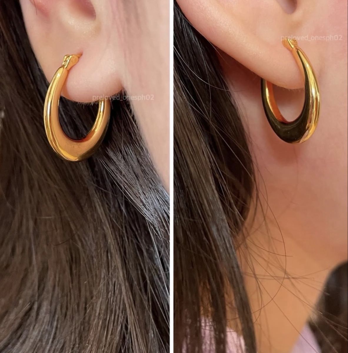 Boucles d'oreille: 750 Yellow Gold Loop Earrings – Neuf (Voir description) à St.Josefen par lop_lh8d 2