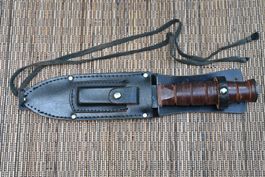 Couteau de combat type USMC KA-BAR vintage + étui