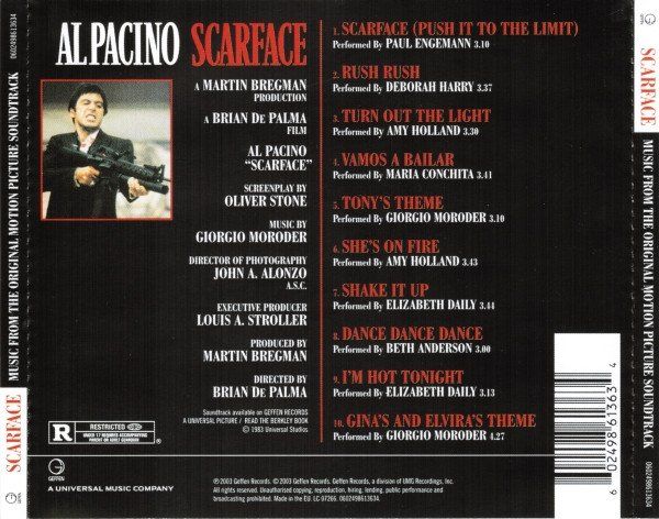 CD: Scarface  (Original Soundtrack), CD, D1 – Usato da Sessa venduto da discoverymedia 1